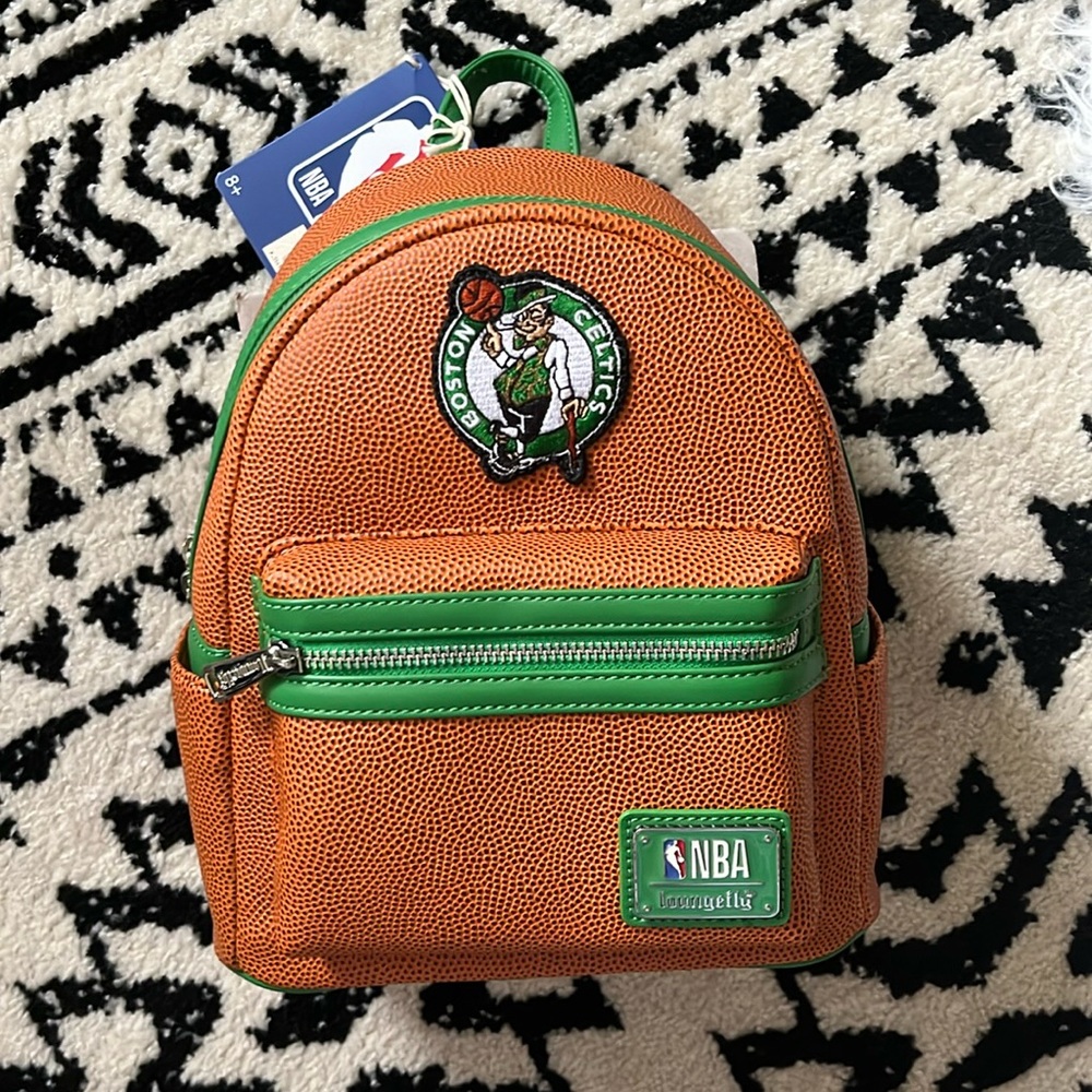 NBA Boston Celtics Basketball/Loungefly Logo Mini Backpack
